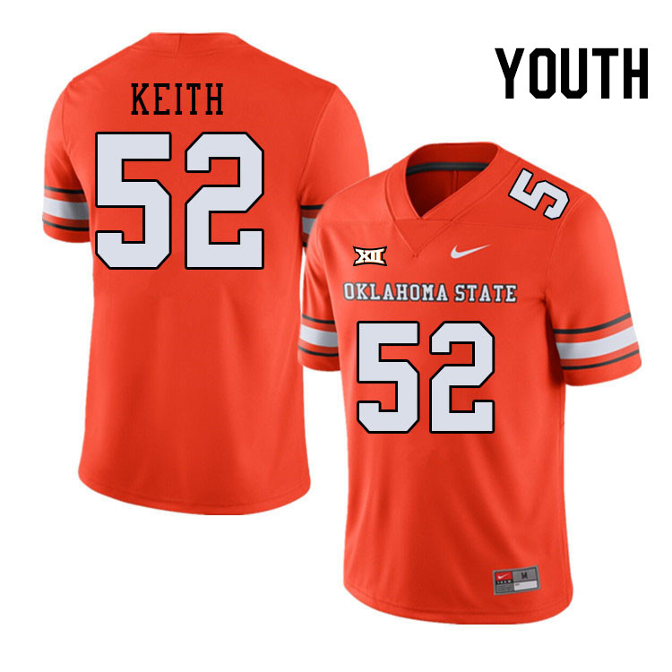 Men #52 Garrett Keith Oklahoma State Cowboys College Football Jerseys Stitched Sale-Alternate - Click Image to Close
